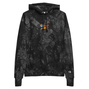 "Blind World" Champion Tie-Dye Embroidered Hoodie by S&M Co.